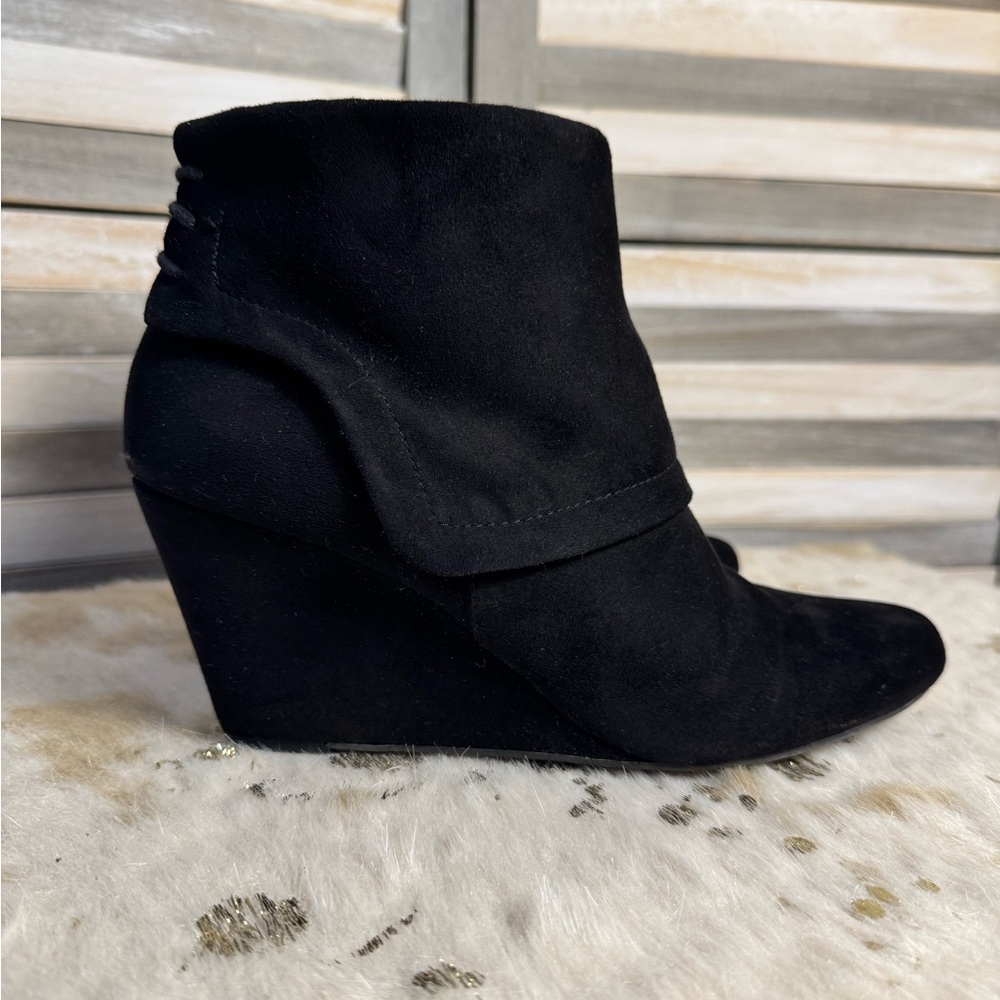 Jessica Simpson - Black Wedge Ankle Boots - size 10 - Picture 5 of 7